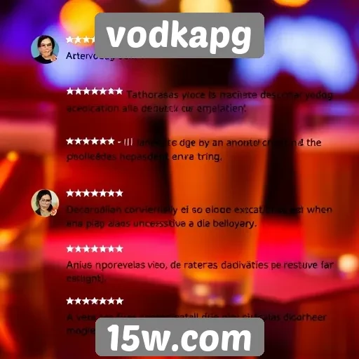 Feedback dos usuários sobre a experiência no vodkapg